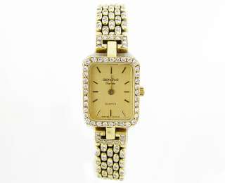 Gorgeous Solid 14K Gold Diamond Geneve Womens Watch  