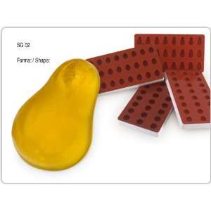  Martellato Jelliflex Pear Mold, 24 per sheet