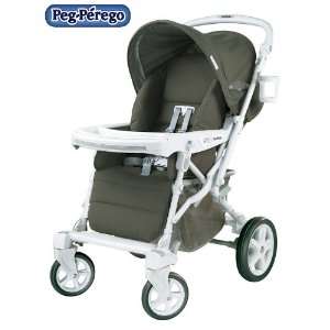 Peg Perego 2008 Uno Covertible Carriage / Stroller in Vapor **CLOSEOUT 