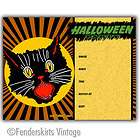 vintage retro scary black cat halloween invitation s $ 15 00 listed 