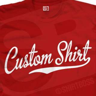 Custom Cursive Baseball Script T Shirt All Sizes Colors  