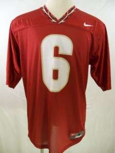 Nike Florida State Seminoles FSU #6 Jersey Red Mens L  