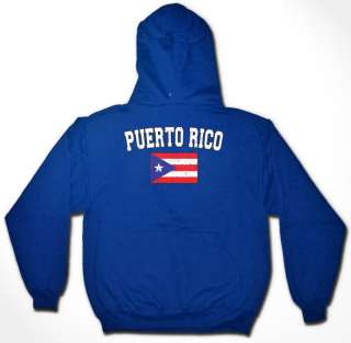 Puerto Rico Hoodie Hoody Hooded Sweatshirt Baseball  