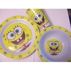   Squarepants Melamine Tablesetting ~ Plate, Bowl, Cup (by KCARE) Baby
