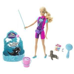    Barbie I Can Be SeaWorld Trainer Doll Play Set Toys & Games