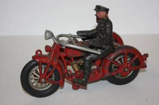 Hubley Sidecar Cop Cycle U.S.A 1930s  