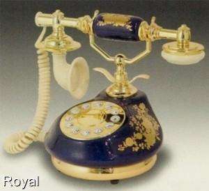 Porcelain Telephone, Flower Accents 6 colors desk phone  