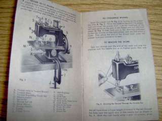 Singer Sewhandy Toy Child Sewing Machine Manual 20   10  