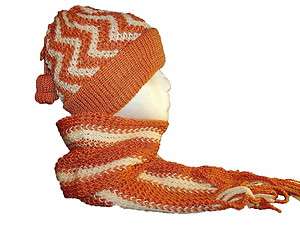 New Crochet Hat Ski Beanie Scarf Set JT TM209  