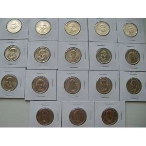  2007 2011 All First 18 Presidential Uncirculated Dollar Coins 
