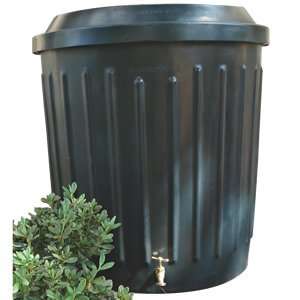  Dark Green Rain Barrel   60 Gallons Patio, Lawn & Garden