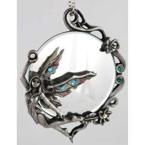  Hanging Fairy Pewter Mirror Charm 