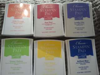 Stampin Up Bold Brights Full Size Ink Pads  