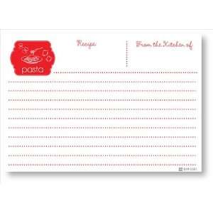 Recipe Cards   Pasta, Red 