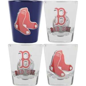  Boston Red Sox 3D Logo Shot Glass Set