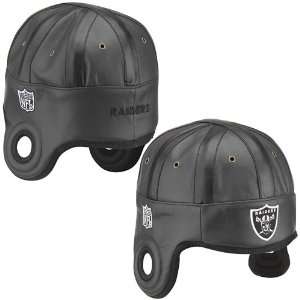  Reebok Oakland Raiders Faux Leather Helmet Head Cap 