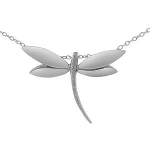 uNIQUE Sterling Silver DRAGONFLY Necklace NEW  