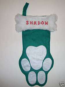 WHOLESALE CHRISTMAS PAW STOCKINGS GIFTS FOR DOGS W NAM  