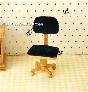 Dollhouse Mini Office Study Room Furniture Table Chair  