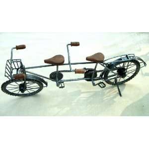  Metal Vintage Two Seater Bicycle Statue, Retro Bike 