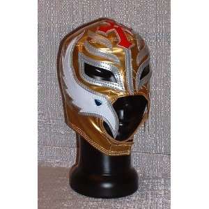  WWE REY MYSTERIO Mini GOLD Pro Grade MASK with Stand 