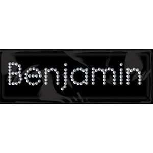  Rhinestone/Brad Name Stickers Benjamin