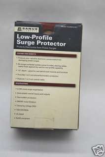 NEW Sanus Low Profile Surge Protector ELM202 B1 6OUTLET  