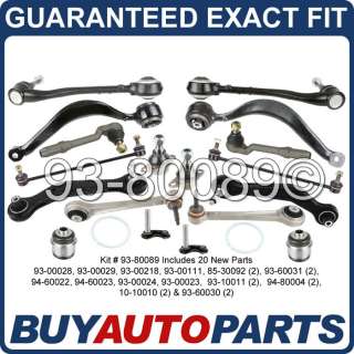 BRAND NEW 20 PIECE FRONT & REAR SUSPENSION REPAIR / CONTROL ARM KIT 