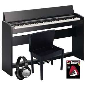  Roland Black F 120 Digital Piano BUNDLE w/ Bench 