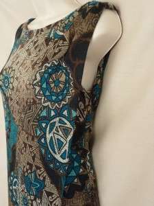 NWT Walter Baker Teal Artsy Abstract Floral Dress XS  