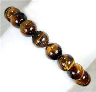 Excellent14mm African Tigers Eye Beads Bracelet  