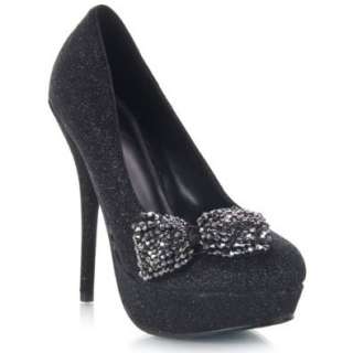    Speed Limit 98 Unica Glittery Platform Pump with Bow Shoes
