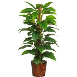   Natural 59 inch Philodendron Silk Plant (Real Touch)