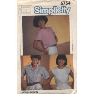  Simplicity Misses Shirt in Two Lengths Sewing Pattern 