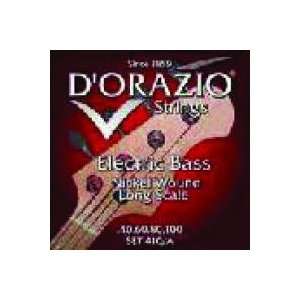    Dorazio Nickelwound 5 String Bass Strings Musical Instruments