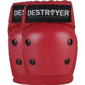    Destroyer Recreation Elbow Small Red Skate Pads