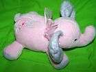   Pink & Purple Just One Year Elephant stuffed animal plush rattle toy