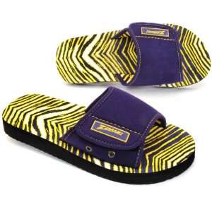 Zubaz Slide Sandals Purple/Gold Zubaz Supreme Slide Sandals  
