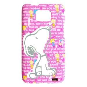  Peanuts Snoopy Charlie Brown Pink Samsung Galaxy S II (S2 