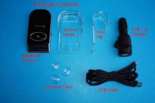 Solar Powered Bluetooth Car Kit Handsfree Speaker w/ Name Display 