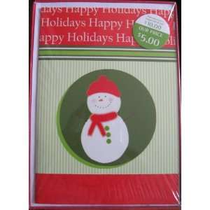  18 Holiday Cards   Snowman 