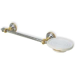   Classic Style Towel Bar with Soap Dish Finish Gold