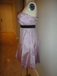 Vera Wang Lame Twist Front Strapless Dress  