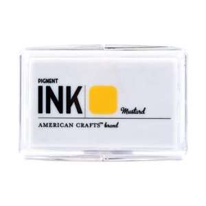  American Crafts Stamp Pad Mustard; 3 Items/Order Arts 