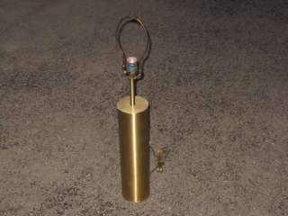 SIGNED Walter von Nessen Hollywood Regency Polished BRASS LAMP 