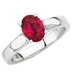   Ruby Gemstone Solitaire Engagement Ring for SALE(6,Platinum) Jewelry