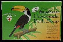 Rainforest Handmade Bath Soap 4.8 oz by Omega Nutrition 055358440008 