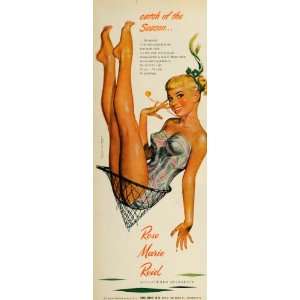  1951 Ad Rose Marie Reid Sculptured Swimsuits Pinup Girl 