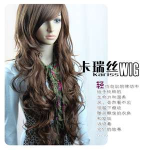 2011 new long light brown fashion Wavy Wig/wigs★cosplay  