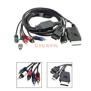 In 1 Component YPbPr Video Cable For PS3 Wii Xbox 360  